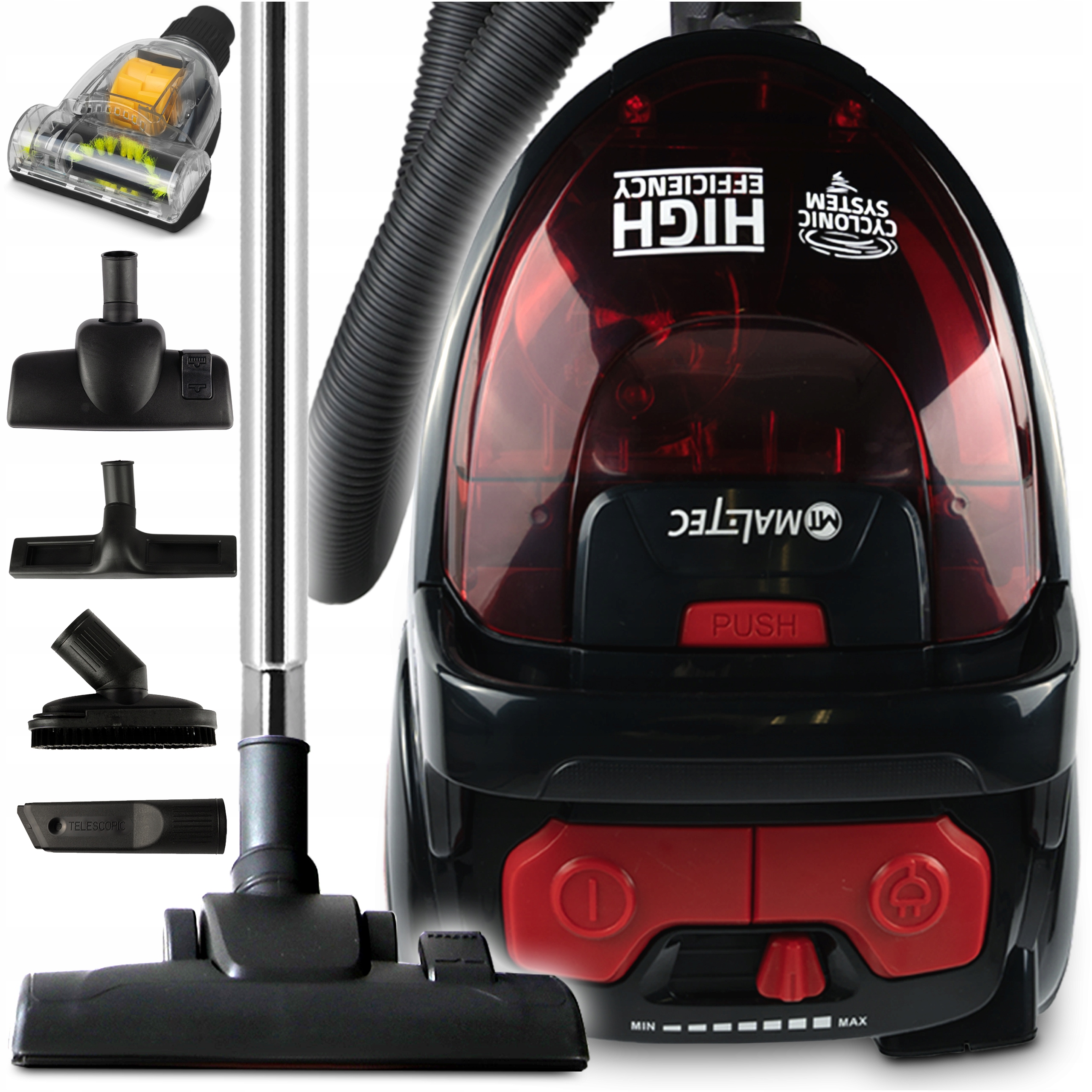 Bezvreckový vysávač MalTec TURBO CYCLONE 4200Wt 12v1